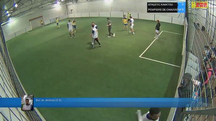 But de Jérôme  (5-9) - ATHLETIC KINIKTOU Vs POMPIERS DE CHAUVIGNY - 12/04/18 20:00 - LIGUE 2