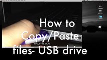 How to Copy/Paste files documents to USB flash drive usb stick