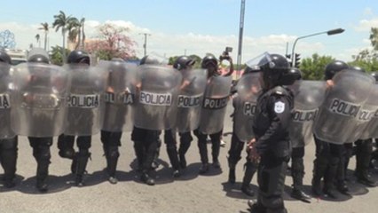 Manifestación por negligencia del Gobierno de Nicargua en incendio termina en disturbios