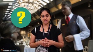 Job Roles For Waiter – Hotel,Restaurant,Food handling procedure