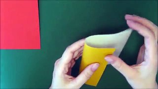 簡単！立体的な「家」折り紙Easy! Three-dimensional house origami