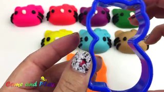 Learn Colors with Play Doh Hello Kitty Animals Molds Fun and Creative for Kids Comandplay