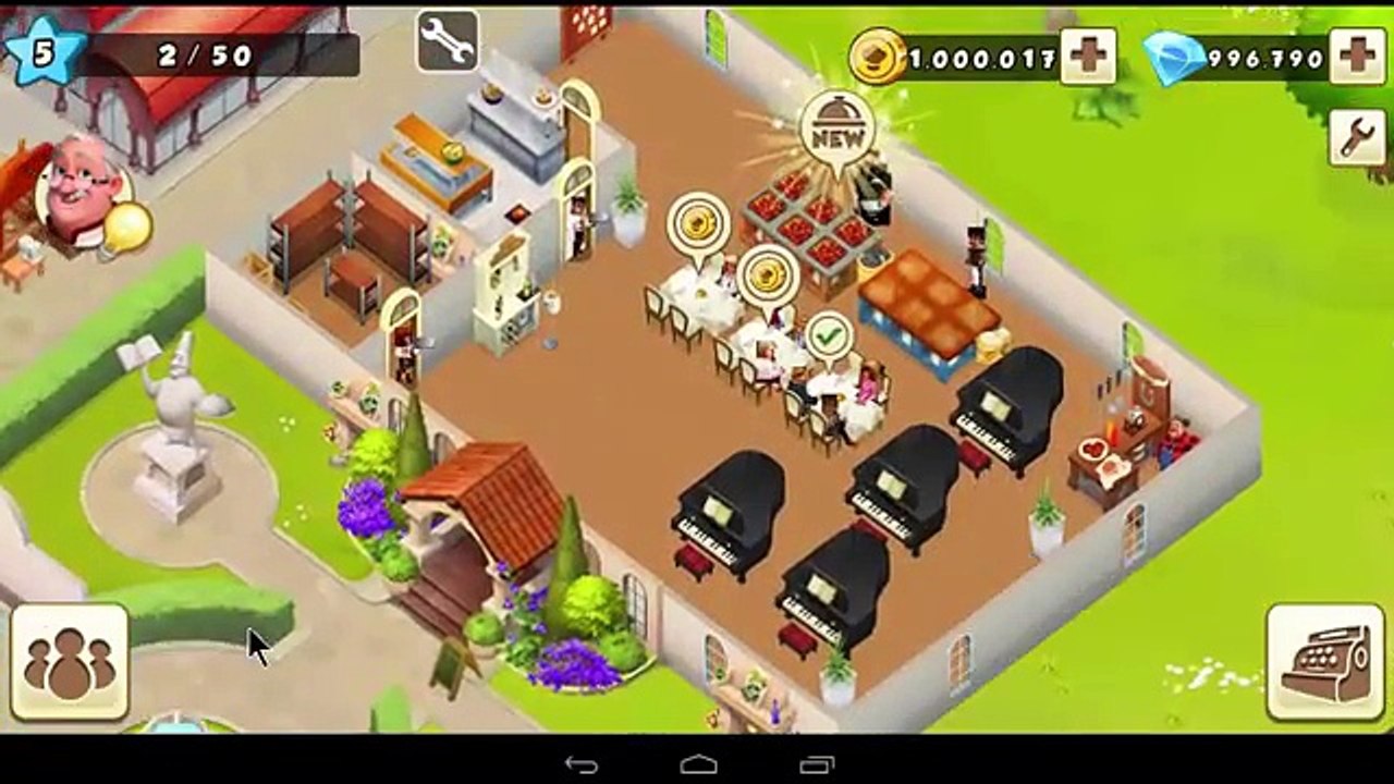Cheat World Chef, Gems, Gold, Material, Exp