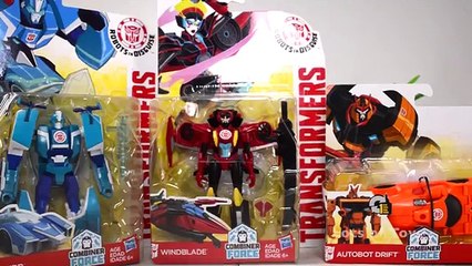 TRANSFORMERS ROBOTS IN DISGUISE COMBINER FORCE, AUTOBOT DRIFT, BLURR, WINDBLADE ROBOTS TOYS