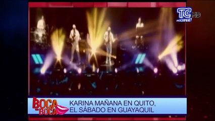 Karina muy contenta de regresar al Ecuador