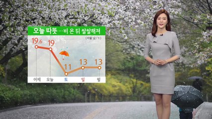 [오늘의 날씨] 오늘 따뜻...밤부터 비 온 뒤 쌀쌀해져요 / YTN