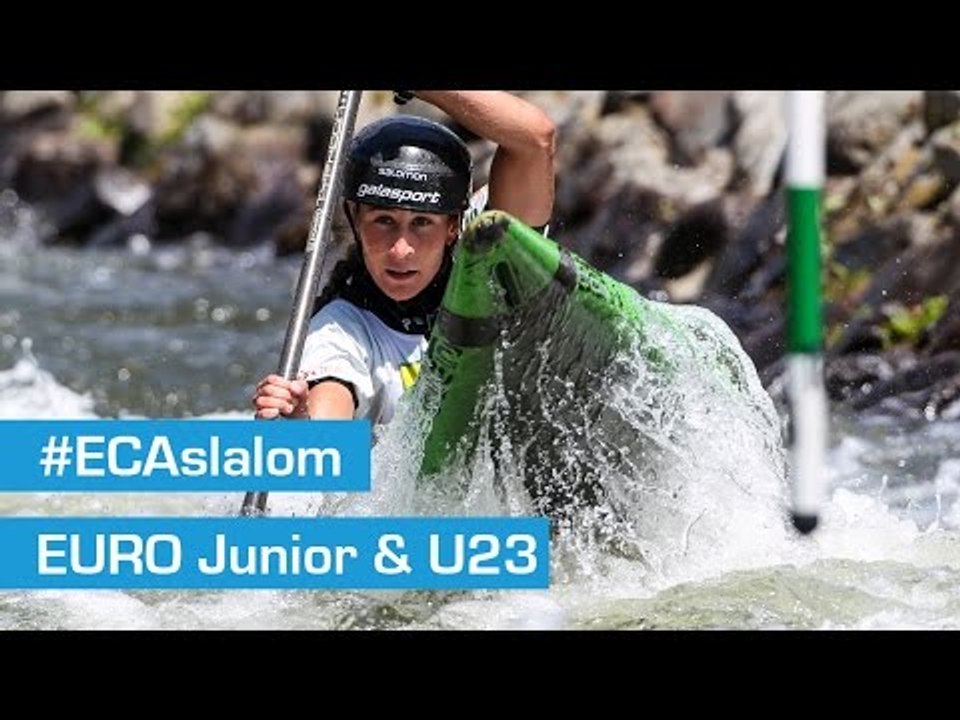REPLAY : HEATS K1W & C2M first run - 2015 ECA JR & U23 Canoe Slalom Championships