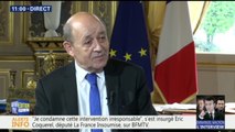 Frappes en Syrie: “les objectifs fixés ont été atteints” assure Jean-Yves Le Drian