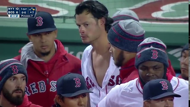 Mbl Benches clear twice between Yankees, Red Sox