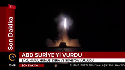 ABD, Suriye'yi vurdu