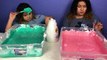 1 GALLON OF SUPER CRUNCHY SLIME VS 1 GALLON OF SUPER CRUNCHY SLIME - MAKING GIANT SLIMES