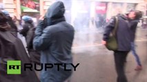 Roma: Violentos choques entre policía y manifestantes contra la reforma laboral