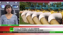 Rusia, Ucrania y la UE firman los acuerdos para el suministro de gas ruso a Kiev