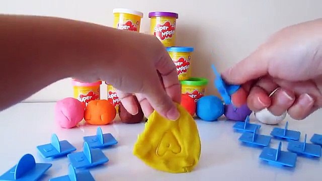 Alfabeto com MASSINHA Colorida Super Massa - Alphabet Portuguese - Playn Learn Brinquedos e Toys