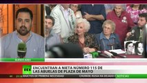 Las Abuelas de Plaza de Mayo encuentran al nieto número 115