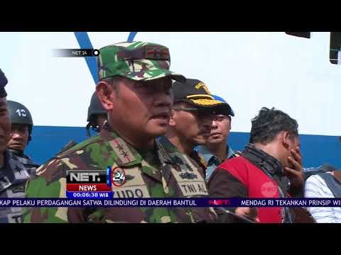 TNI AL Menggelar Hasil Tangkap Kapal Kargo Berisi Mobil Mewah Dan Puluhan Moge NET24