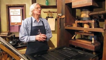 How a Gutenberg printing press works