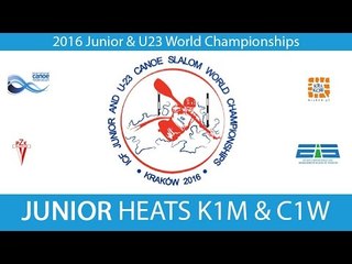 REPLAY K1M, C1W Junior Heats - 2016 Junior & U23 World Champ