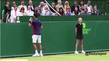 Novak Djokovic'in unutulmaz Maria Sharapova taklidi.