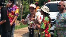 Villagers in rural Thailand celebrate country’s New Year