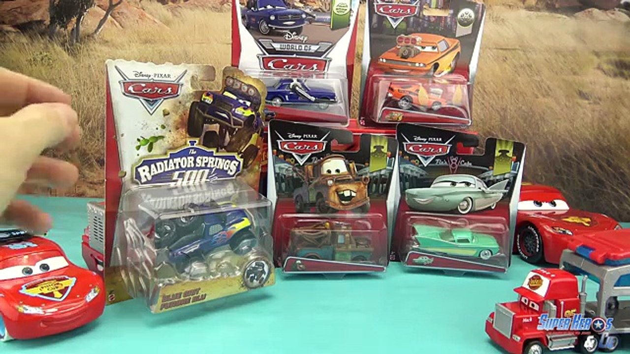Disney Cars 5 voitures Die Cast Les bagnoles Rayo McQueen Jouet Unboxing Toys Juguetes