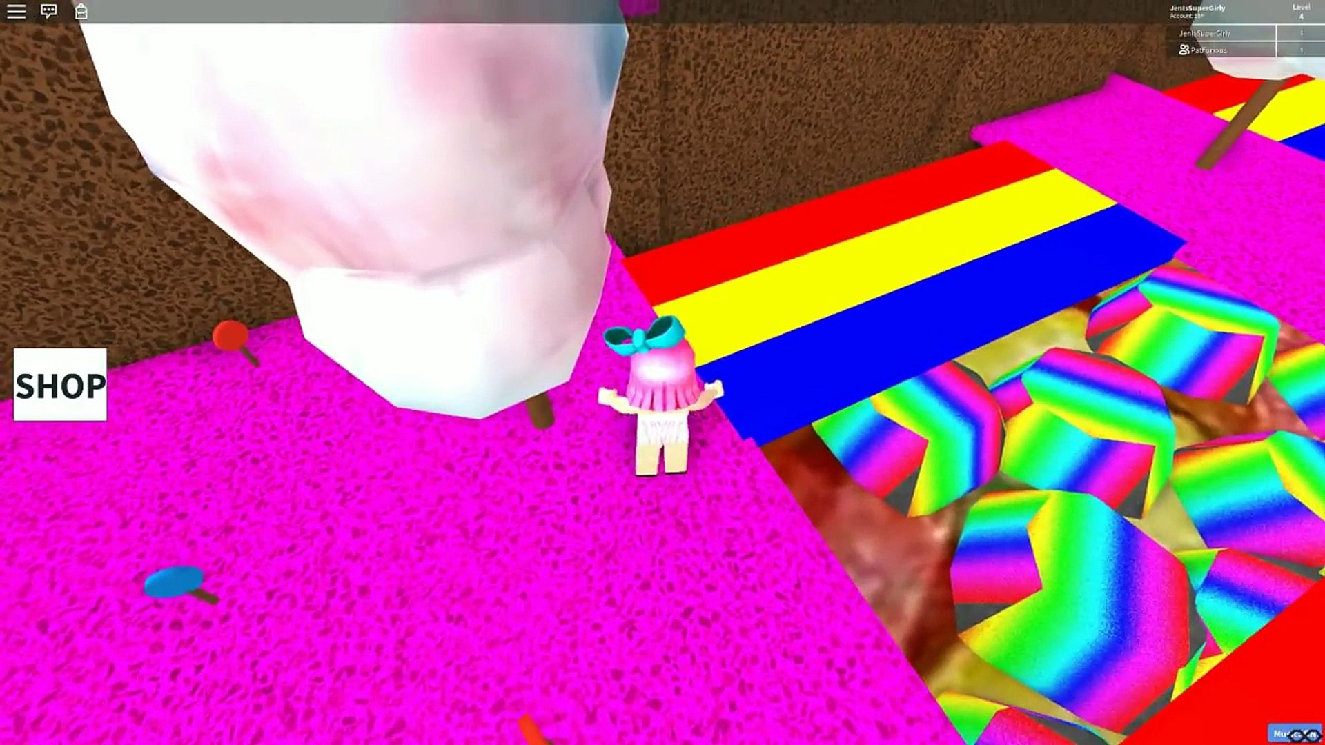 Roblox Escape The Candy Monster Dailymotion Video - pat and jen playing roblox videos