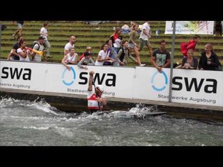 #ICFslalom 2017 Canoe World Cup 2 Augsburg - Sideris Tasiadis through to C1 Final