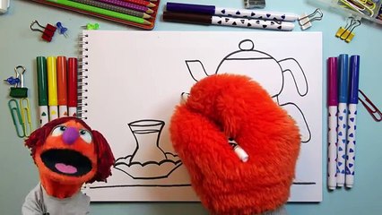 Çay Nasıl Çizilir? - Çaydanlık - Çay Bardağı - Çocuklar İçin Resim Çizme - RÜYA OKULU