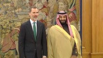 Felipe VI recibe en Zarzuela al príncipe heredero saudí, Mohamed Bin Salman