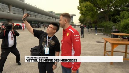 Grand Prix de Chine - Vettel en mode selfie