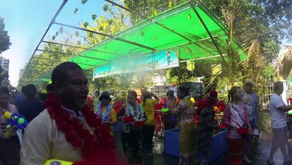 Myanmar water festival 'Thingyan' kicks off