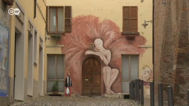 Duvarları tuval köy Dozza