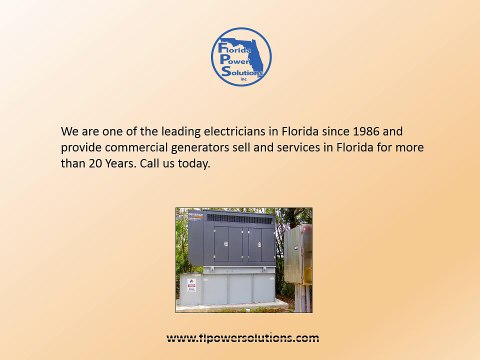Commercial & Industrial Generators for Sale - Florida Power Solution Inc.