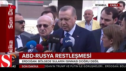Cumhurbaşkanı Erdoğan�dan sıcak açıklama 'Kimyasal silaha karşı tutumumuz serttir'