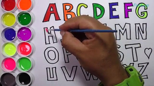 Dibujando y Coloreando el Alfabeto - Dibujos Para Niños - Aprende Colores / Funkeep