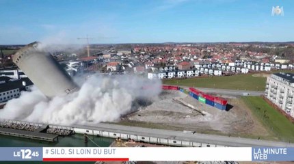 Danemark : la destruction d'un silo tourne mal - ZAPPING ACTU HEBDO DU 14/04/2018