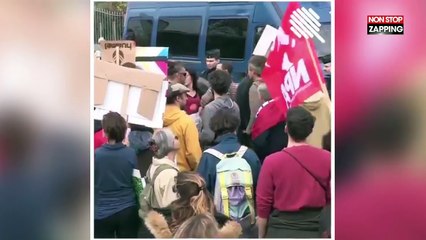Emmanuel Macron au JT de 13h : La manifestation non diffusée en marge de son interview (Vidéo)