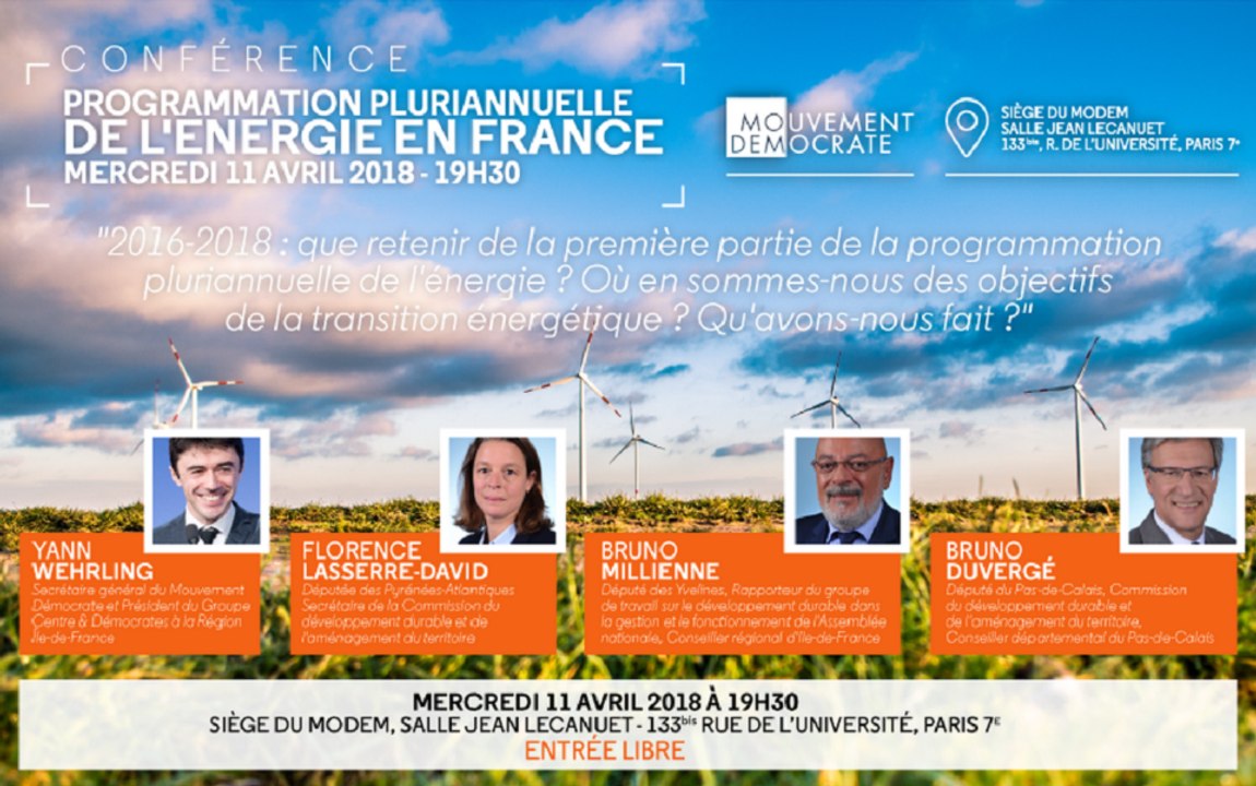 Conférence-débat sur la révision de la Programmation pluriannuelle de l'énergie - 110418