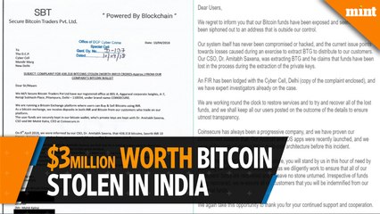 $3 million worth of bitcoins stolen from India's Coinsecure