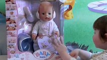 Кукла - Baby born, распаковка и обзор на Бэби Борн, Интерактивная