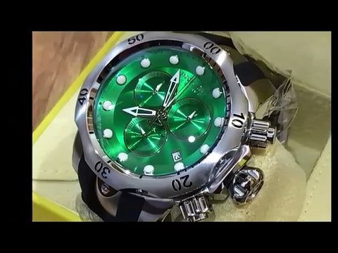 Invicta Men's Venom Reserve Chronograph Green Dial Black Watches Reviews