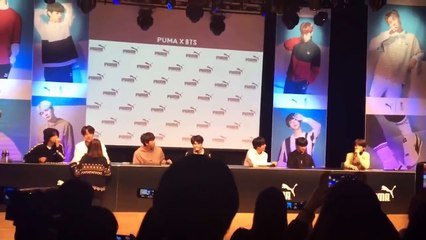 180408 Funny & Cute Moments - PUMA X BTS TURIN Fansign