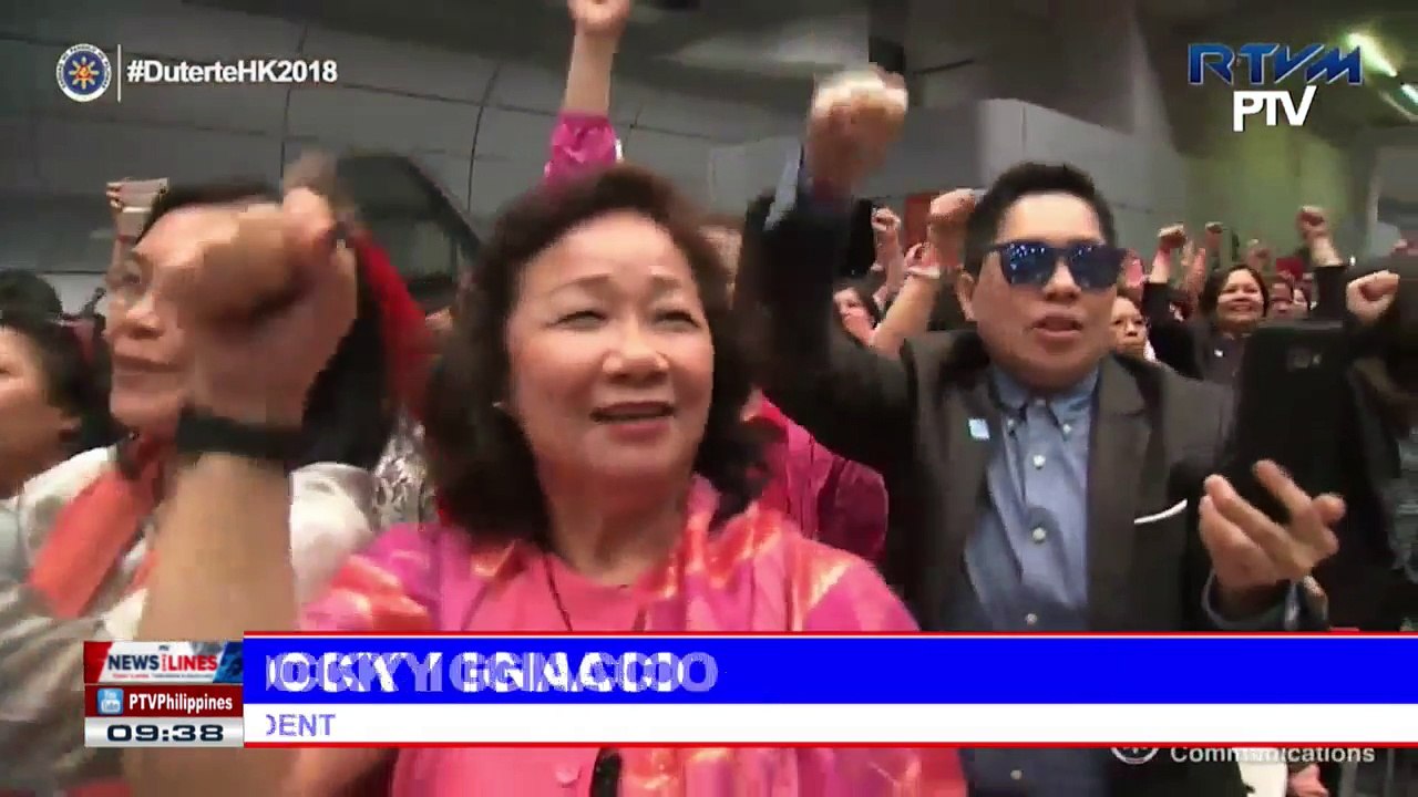 Over 3k HK OFWs warmly welcome President #Duterte