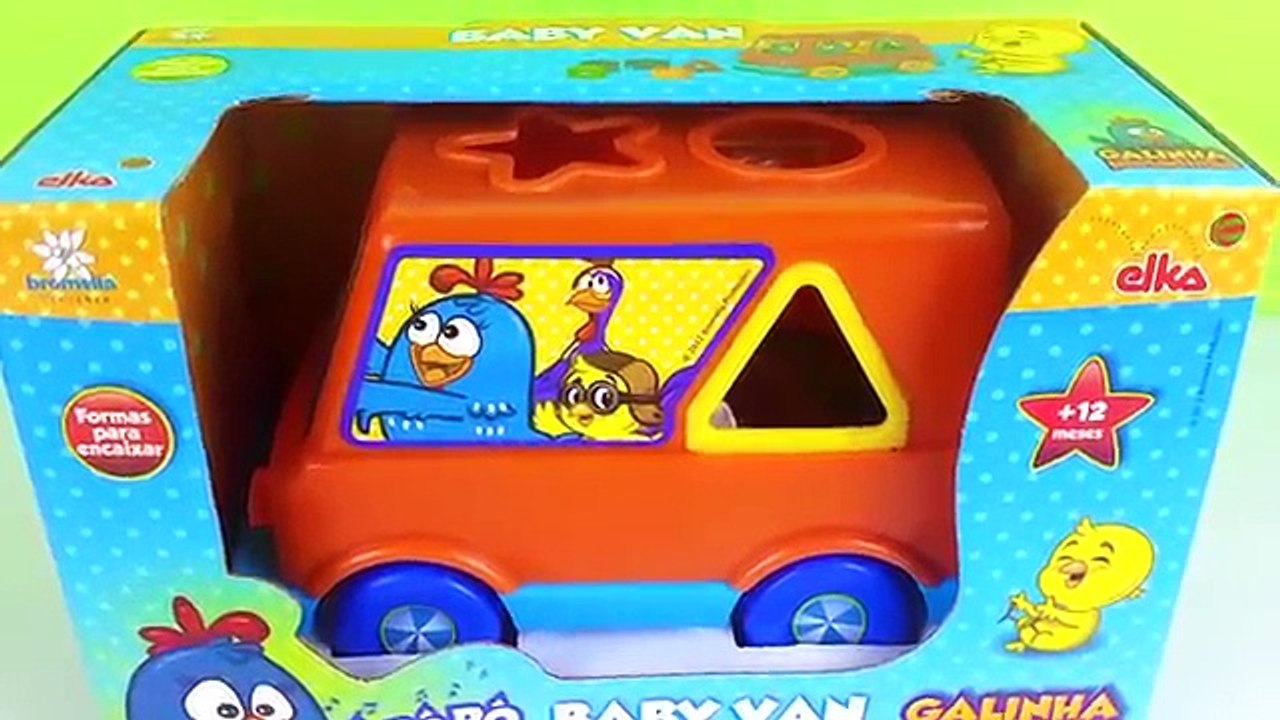 GALINHA PINTADINHA BABY VAN APRENDA FORMAS PINTINHO AMARELINHO BRINQUEDOS SURPRESAS