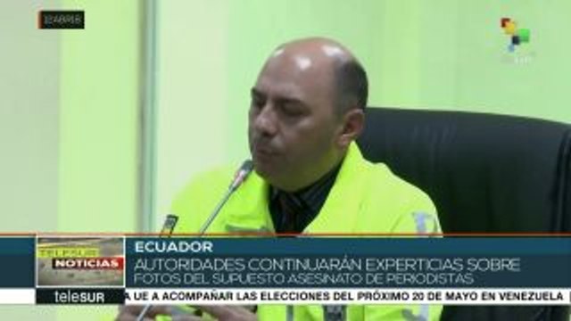 Ecuador: seguirán experticias sobre fotos de periodistas secuestrados