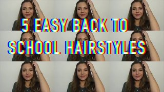 5 EASY BACK TO SCHOOL HEATLESS HAIRSTYLES