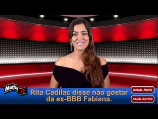 Ex-BBB Fabiana será Rita Cadilac no cinema. Rita diz ñ estar sabendo e ñ gostar de Mama.