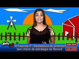 "A Fazenda 5": Desistência de Gretchen tem cheiro de estratégia da Record
