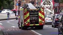 Ambulances & Police cars responding   fire engines in London