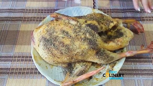 Утка рецепт с яблоками в рукаве Как приготовить утку в духовке Качка рецепт Маринад для утки